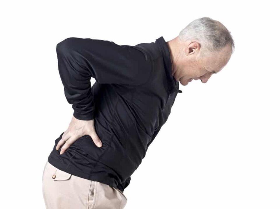 Schmerzen im unteren Rücken aufgrund von Prostatitis